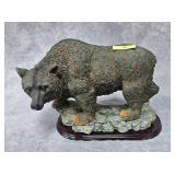 13.5' CAST RESIN BEAR FIGURE