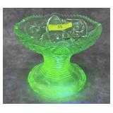 5' VASELINE GLASS COMPOTE