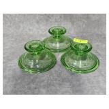 3- VASELINE GLASS 5' CANDLES
