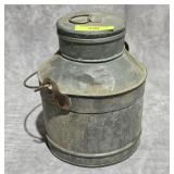 7' GALVANIZED TIN LIDDED PAIL