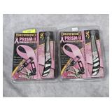 2- BROWNING PRISM II ZEBRA KNIFE SETS
