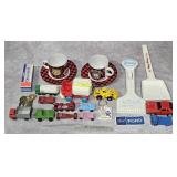 TRAY LOT OF ESSO, TOOTSIE TOYS & MORE