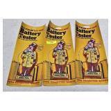 3- VINTAGE W.C. FIELDS RED NOSE BATTERY TESTERS