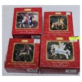 GROUP OF 4- BREYER HORSE ORNAMENTS