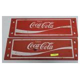 PAIR OF 17' COCA-COLA METAL PANELS