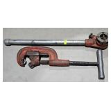 2- PC. RIGID PIPE THREADER & CUTTER LOT