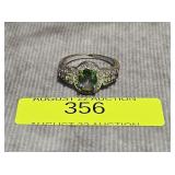 STERLING SILVER 1.5CT MYSTIC TOPAZ RING, SZ-6