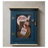 18' X 24' PEPSI-COLA WOODEN WALL CABINET