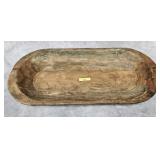 21' CARVED WOODEN GERMAN DOUGH BOWL