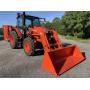 2024 4WD Kubota Tractor with mower and loader attachment
