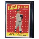 1958 TOPPS MICKEY MANTLE #487 ALL STAR SPORT MAGAZ