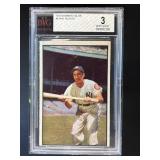 1953 BOWMAN COLOR PHIL RIZZUTO #9 BVG 3 NEW YORK Y