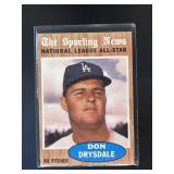 1962 TOPPS DON DRYSDALE #398 ALL-STAR LOS ANGELES