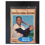 1962 TOPPS WILLIE MAYS #395 ALL-STAR SAN FRANCISCO