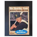 1962 TOPPS BILL MAZEROSKI #391 PITTSBURGH PIRATES