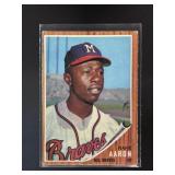 1962 TOPPS HANK AARON #320 SHOWS WEAR AT CORNERS.
