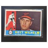 1960 TOPPS HOYT WILHELM #395A UER VAR BALTIMORE OR