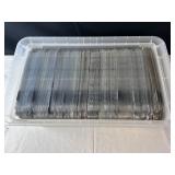 BIN OF OVER 1000 ULTRA PRO 9 POCKET PAGES FULL OF