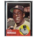 1963 TOPPS MINNIE MINOSO #190 ST. LOUIS CARDINALS