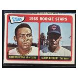 1965 CUBS ROOKIE STARS ROBERTO PENA GLENN BECKERT