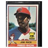 1976 TOPPS JIM RICE #340 SUPER ROOKIE ALL-STAR BOS