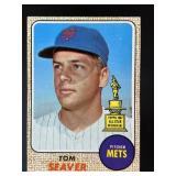 1968 TOPPS TOM SEAVER #45 RC ROOKIE NEW YORK METS