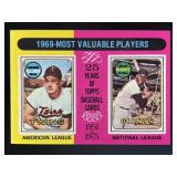 1975 TOPPS 1969 MVPS HARMON KILLEBREW WILLIE MCCOV