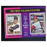 1975 TOPPS 1967 MVPS CARL YASTRZEMSKI ORLANDO CEPE