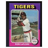 1975 TOPPS RON LEFLORE #628 RC ROOKIE DETROIT TIGE