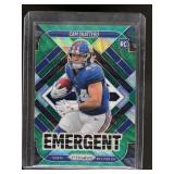 2025 PANINI PRIZM CAM SKATTEBO #1 EMERGENT GREEN W