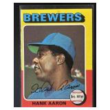 1975 TOPPS HANK AARON #660 MILWAUKEE BREWERS