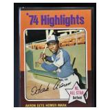 1975 TOPPS HANK AARON #1 ALL-STAR ATLANTA BRAVES