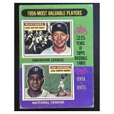 1975 TOPPS 1956 MVPS MICKEY MANTLE DON NEWCOMBE M