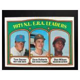 1972 1971 N.L. E.R.A. LEADERS TOM SEAVER DAVE ROBE