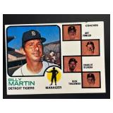 1973 TIGERS FIELD LEADERS BILLY MARTIN ART FOWLER
