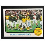 1973 TOPPS WORLD CHAMPIONS OAKLAND ATHLETICS #210