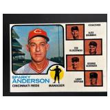 1973 REDS FIELD LEADERS SPARKY ANDERSON ALEX GRAMM