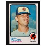 1973 TOPPS DENNY MCLAIN #630 ATLANTA BRAVES
