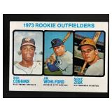 1973 ROOKIE OUTFIELDERS RICH COGGINS JIM WOHLFORD