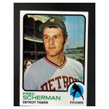 1973 TOPPS FRED SCHERMAN #660 DETROIT TIGERS