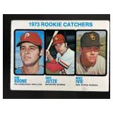 1973 ROOKIE CATCHERS BOB BOONE SKIP JUTZE MIKE IVI