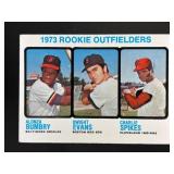 1973 ROOKIE OUTFIELDERS ALONZA BUMBRY DWIGHT EVANS
