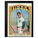 1972 TOPPS BILLY MARTIN #33 DETROIT TIGERS