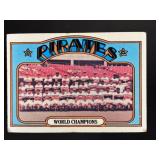 1972 TOPPS WORLD CHAMPIONS PITTSBURGH PIRATES #1 P