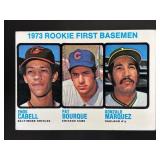 1973 ROOKIE FIRST BASEMEN ENOS CABELL PAT BOURQUE