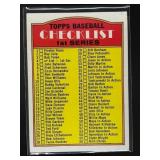 1972 TOPPS #4 CHECKLIST SERIES 1 UNMARKED UNCHECKE