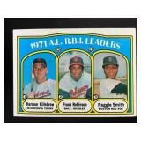 1972 1971 A.L. R.B.I. LEADERS HARMON KILLEBREW FRA