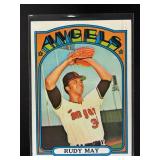 1972 TOPPS RUDY MAY #656 CALIFORNIA ANGELS