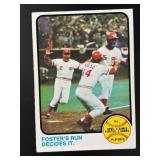 1973 TOPPS N.L. PLAYOFFS: FOSTER S RUN DECIDES IT