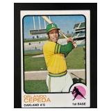 1973 TOPPS ORLANDO CEPEDA #545 OAKLAND ATHLETICS